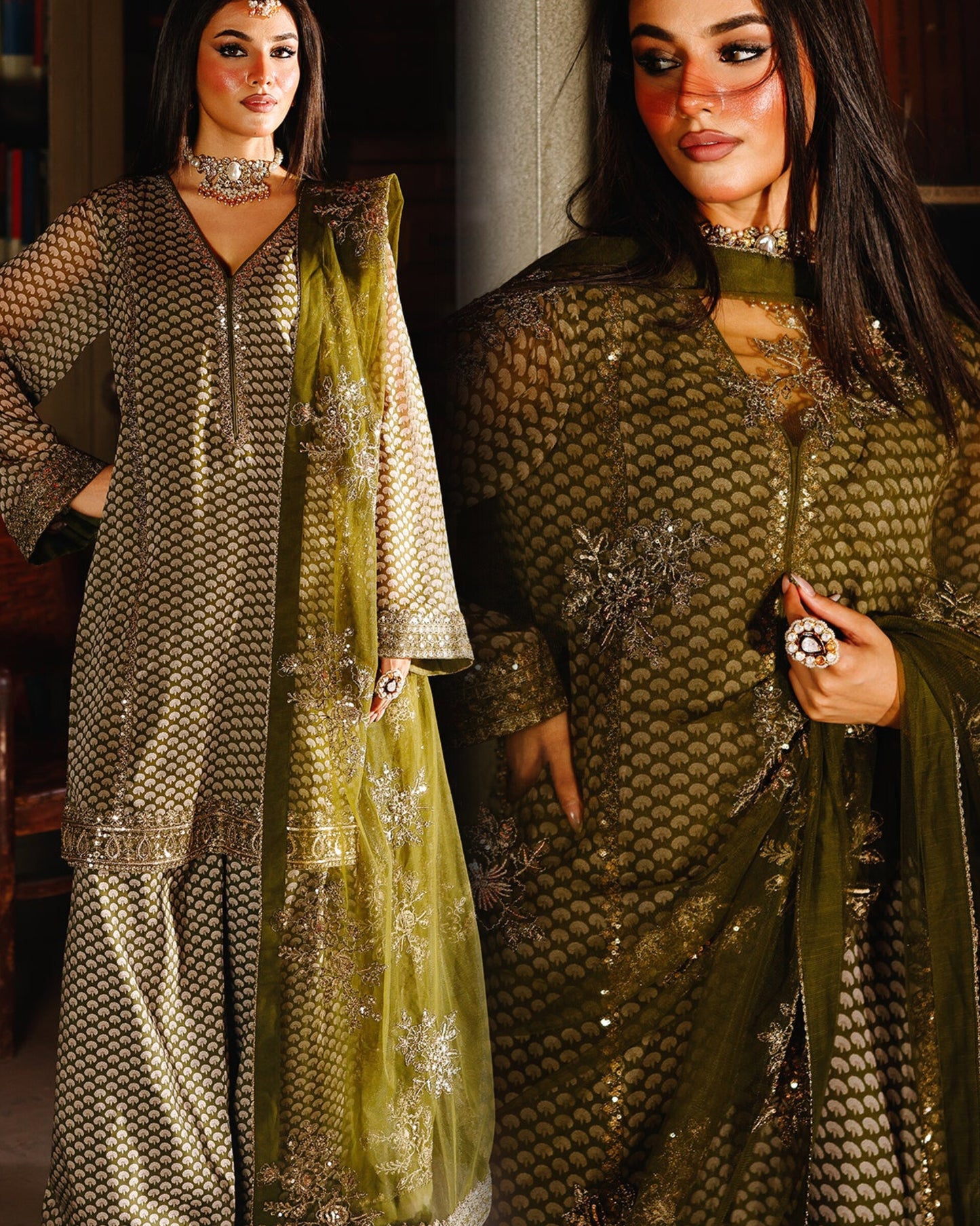 AAA Original by Charizma chiffon farshi shalwar collection brand stitched