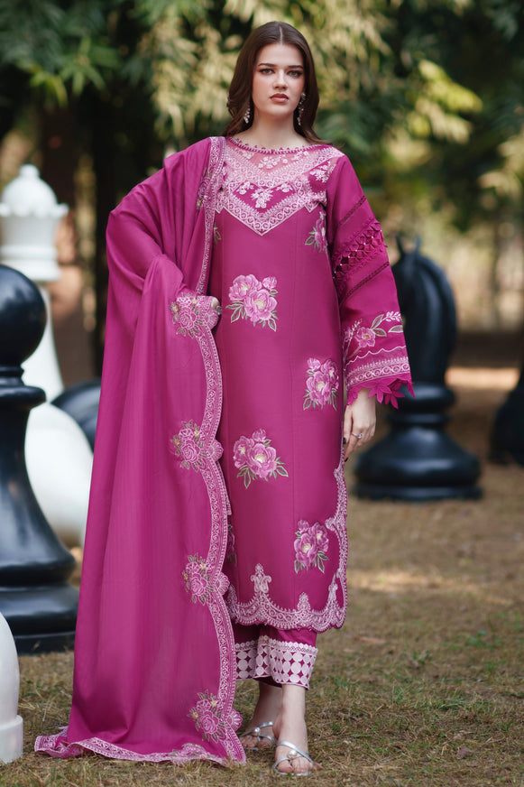 Parishay Brand stitched 3-piece Lawn embroidered summer wear Luxury partywear
