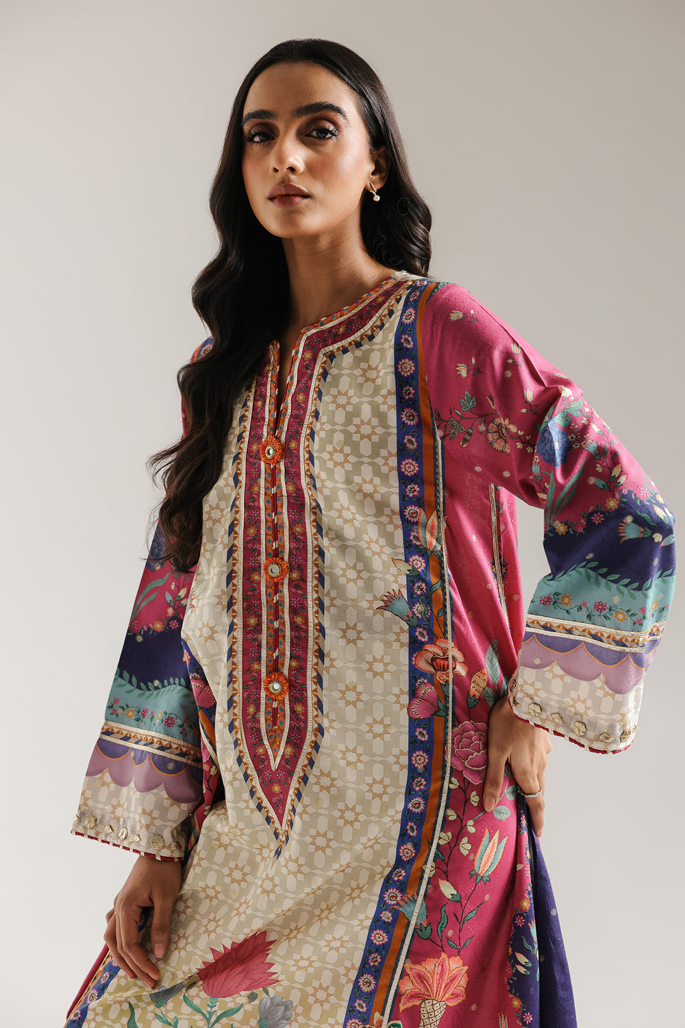 Ethnic brand original kaftan Cambric Cotton fabric
