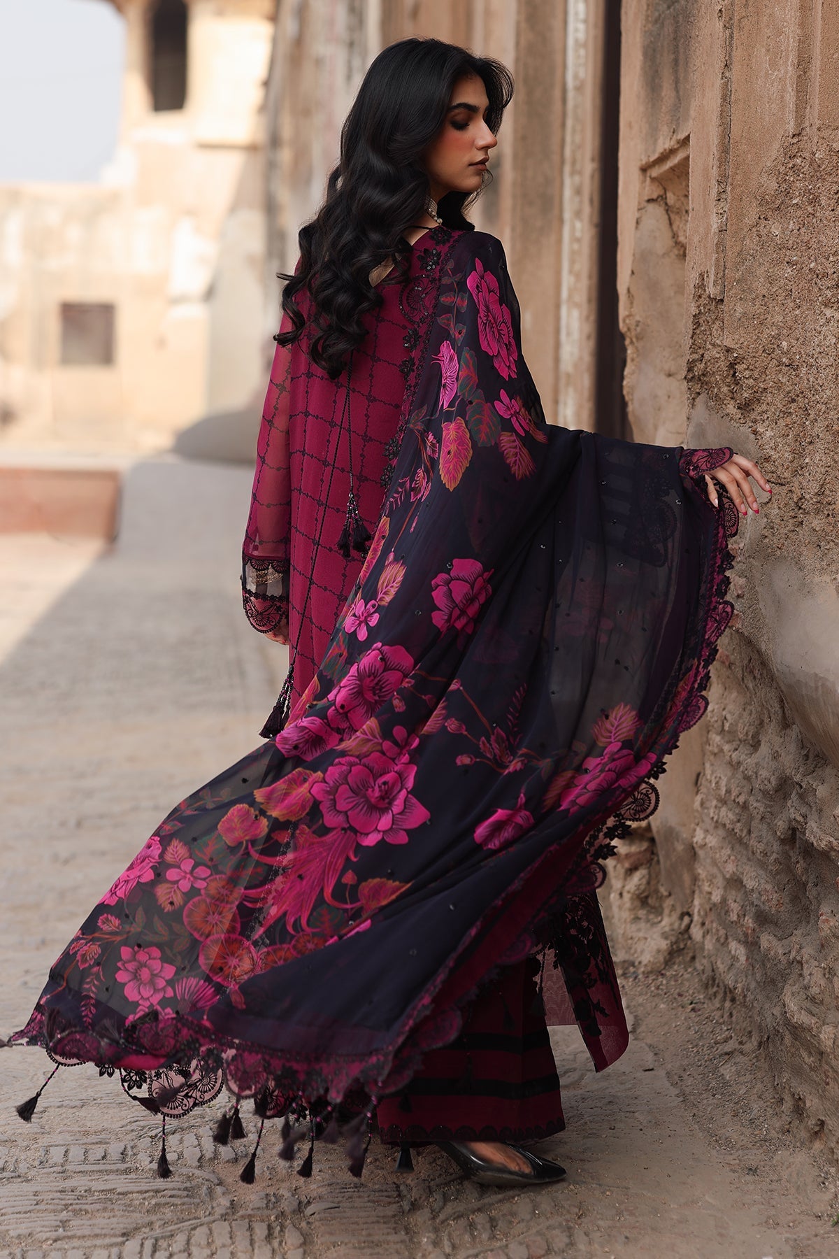 AAA Charizma Original vasal chiffon collection 3-piece suit Brand stitched