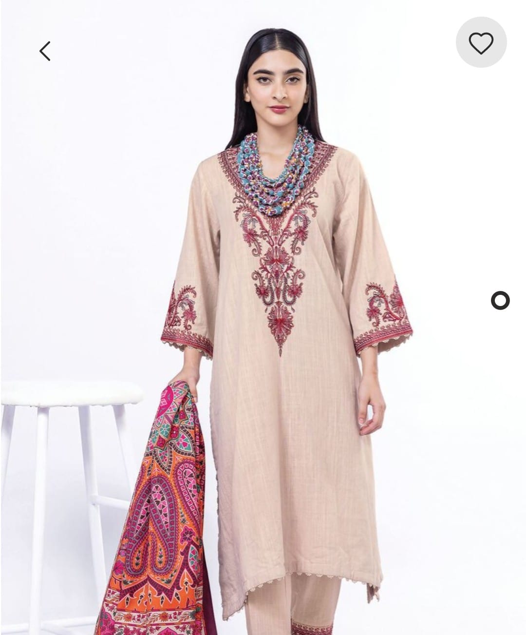 Khaddi original 3-piece stitched dress