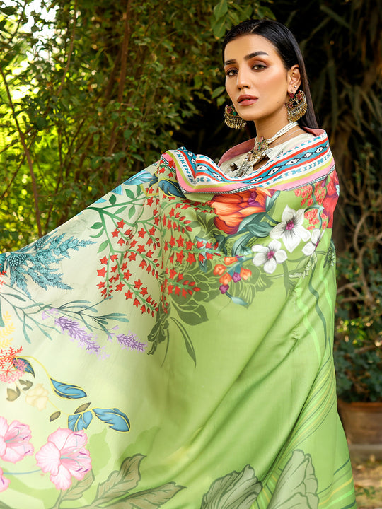 BIN ILYAS Collection 3-Piece Stitched by Brand Kotail Fabric
