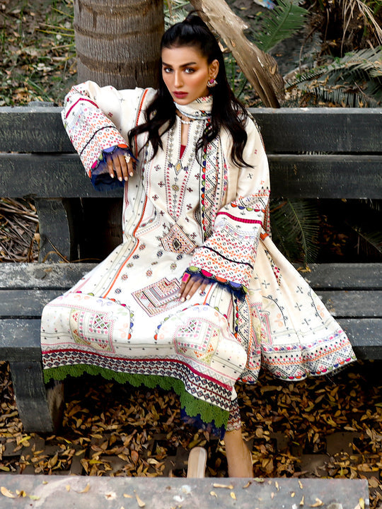 BIN ILYAS Collection 3-Piece Stitched by Brand Kotail Fabric
