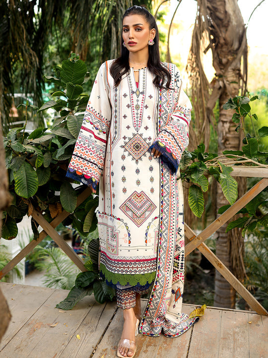 BIN ILYAS Collection 3-Piece Stitched by Brand Kotail Fabric
