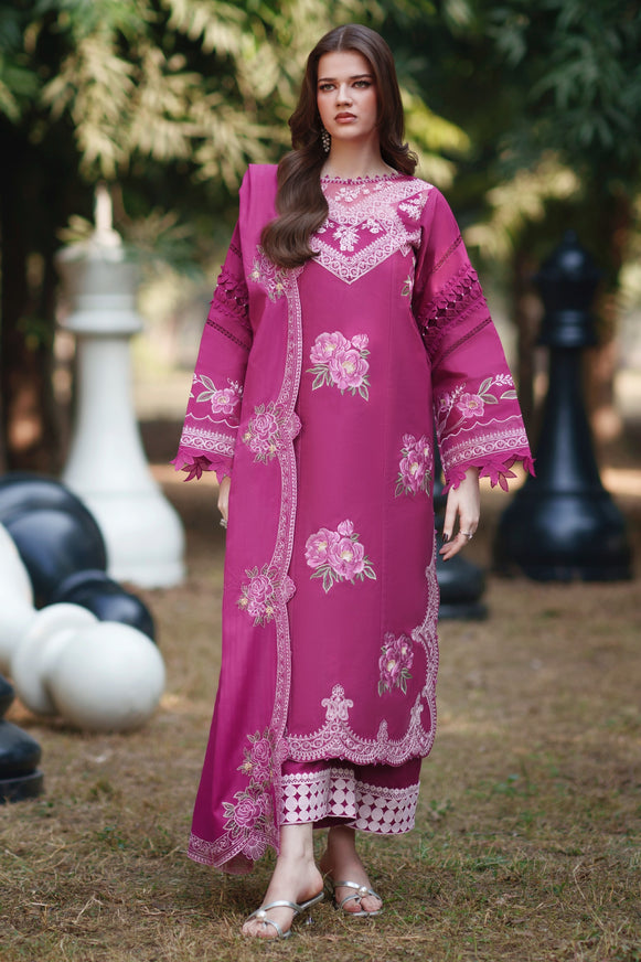 Parishay Brand stitched 3-piece Lawn embroidered summer wear Luxury partywear