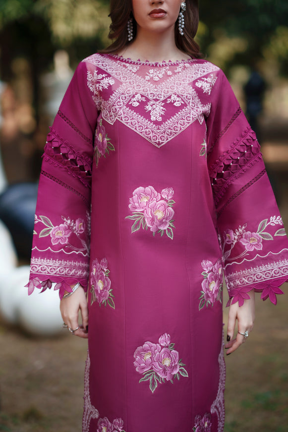 Parishay Brand stitched 3-piece Lawn embroidered summer wear Luxury partywear