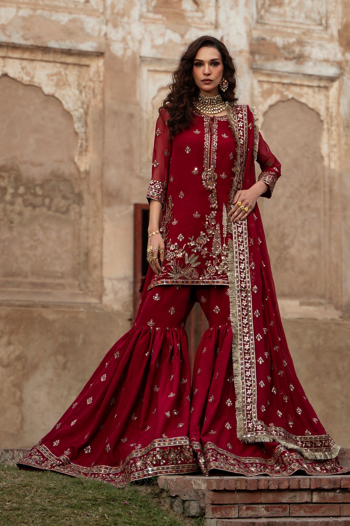 AAA Charizma original Eid Collection Chiffon fabric ghara raw silk collection