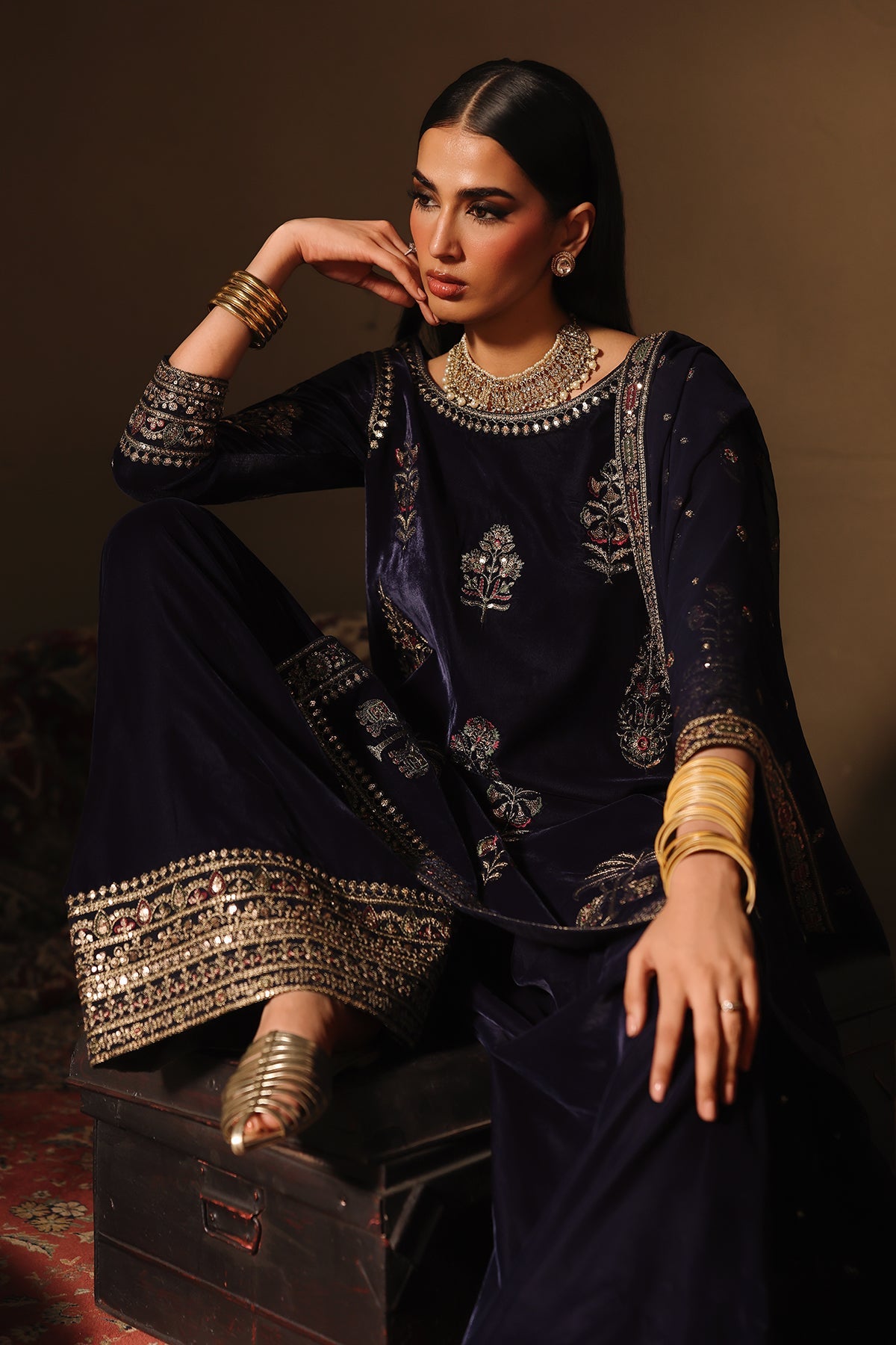 AAA Charizma zeel velvet collection as it is model pic luxury eid collection