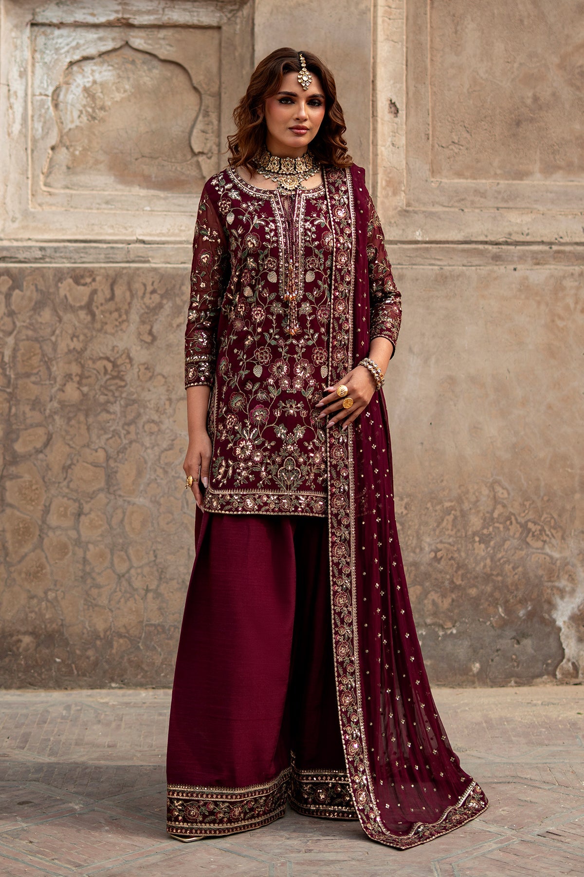AAA Charizma original Eid Collection chiffon farshi shalwar collection
