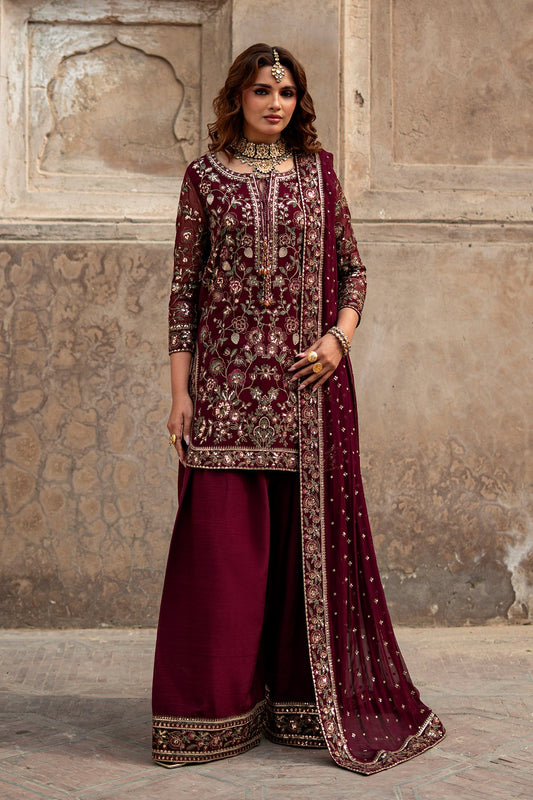 AAA Charizma original Eid Collection chiffon farshi shalwar collection