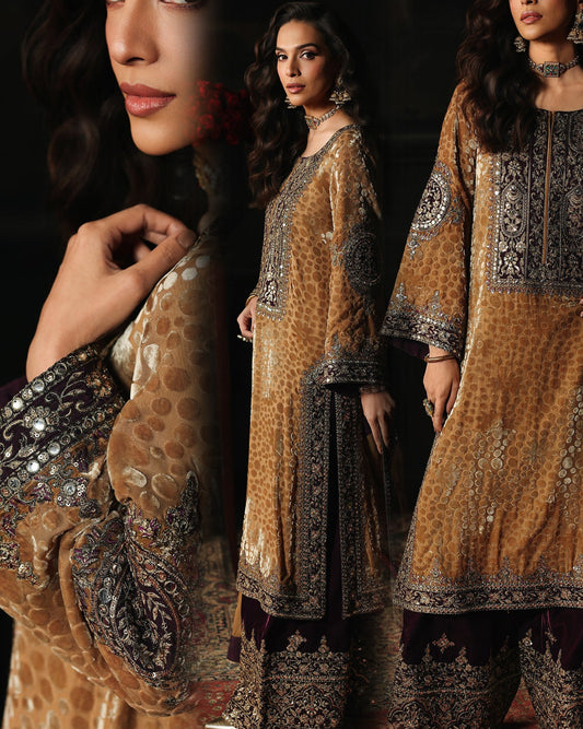 AAA Charizma Original palachi velvet brand stitched skin bage color