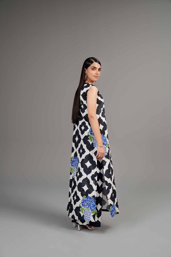 Lawn Fabric original Nishat Linen 3-piece stitched 23" Large Length 45 tov46"