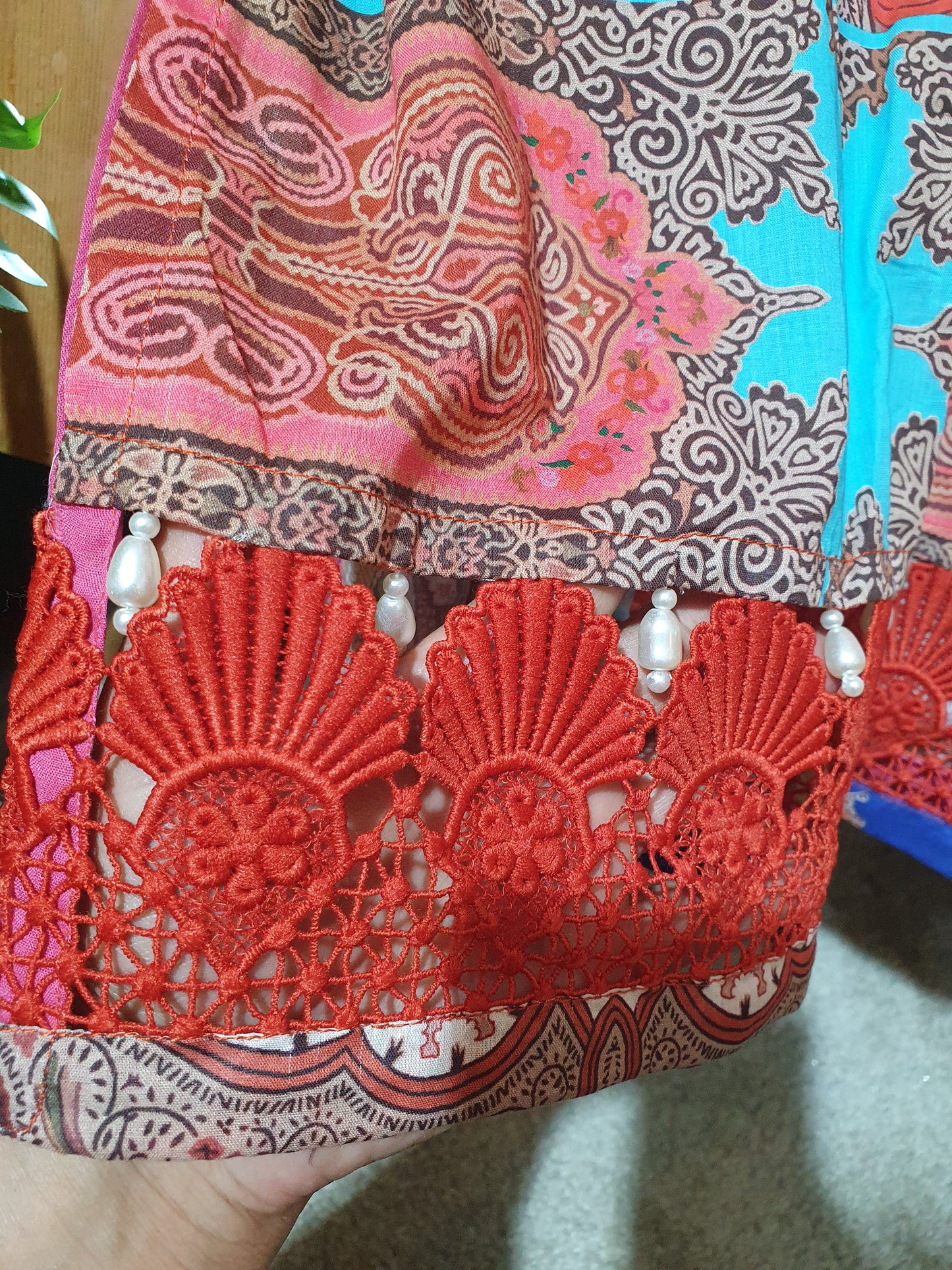 AAA Original sana safinaz summer fabric 2piece 23" xl 26" hip length 43"