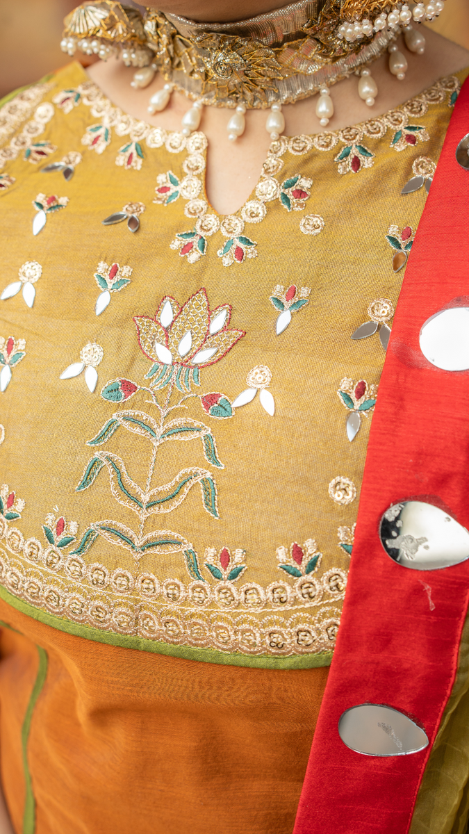 Original by Zahra ahmad branded ready to wear as it is model pic katan silk fabric