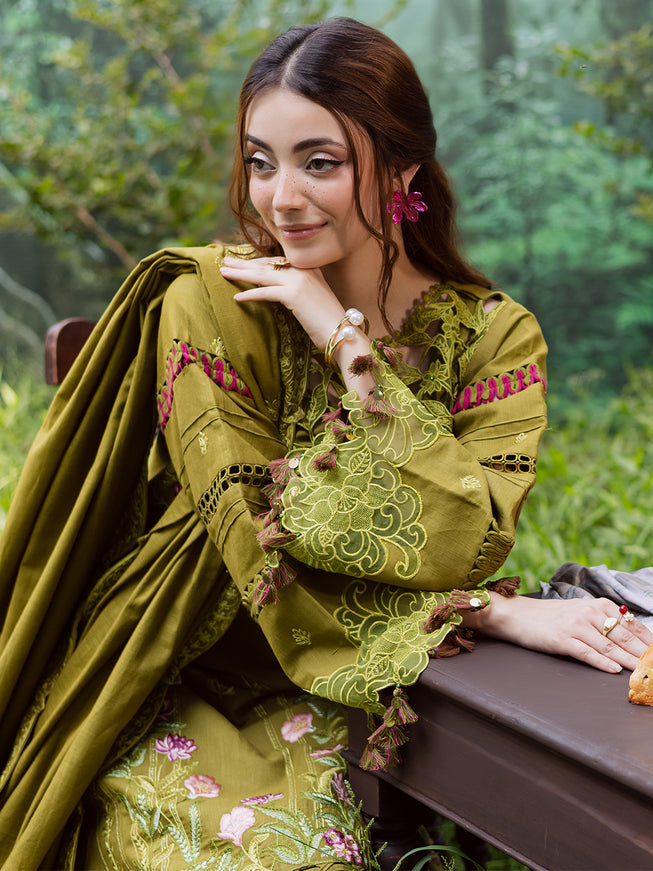 Luxury khaddar with wool warm shawl by parishay brand stitch