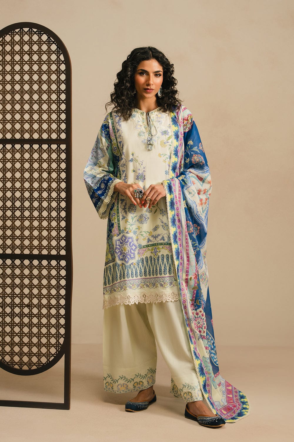 -1 Ethnic original 3-piece suit summer wear