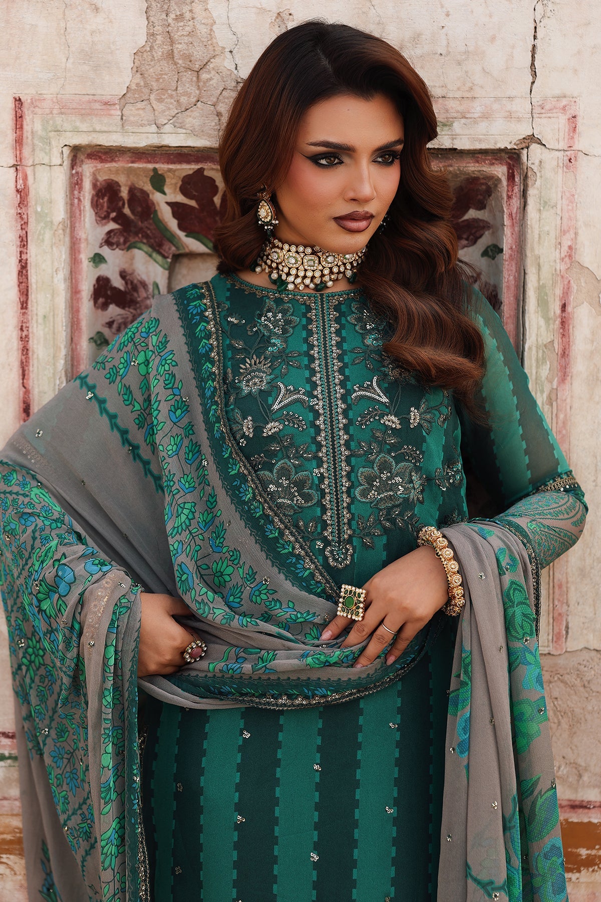 AAA Charizma Original brand stitched vasal chiffon collection 3-piece