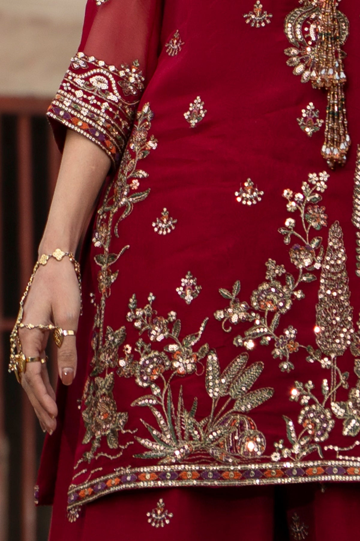 AAA Charizma original Eid Collection Chiffon fabric ghara raw silk collection