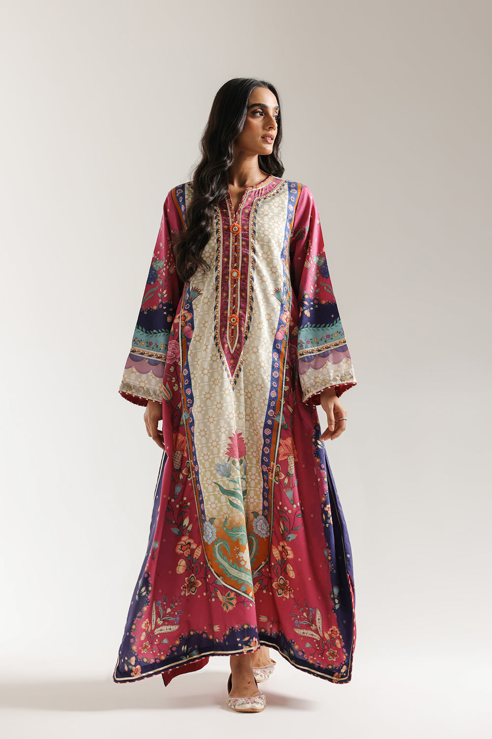 Ethnic brand original kaftan Cambric Cotton fabric