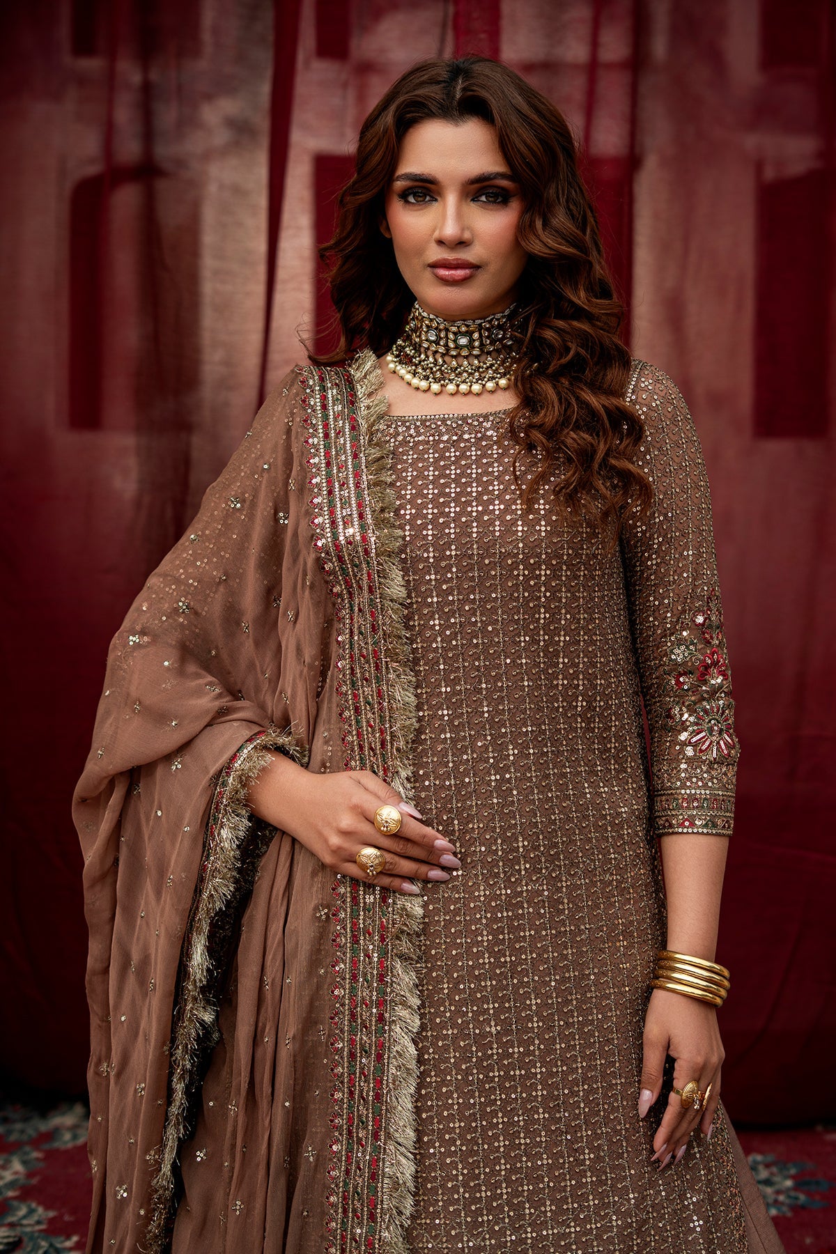 AAA Charizma original Eid Collection Chiffon fabric ghara raw silk material