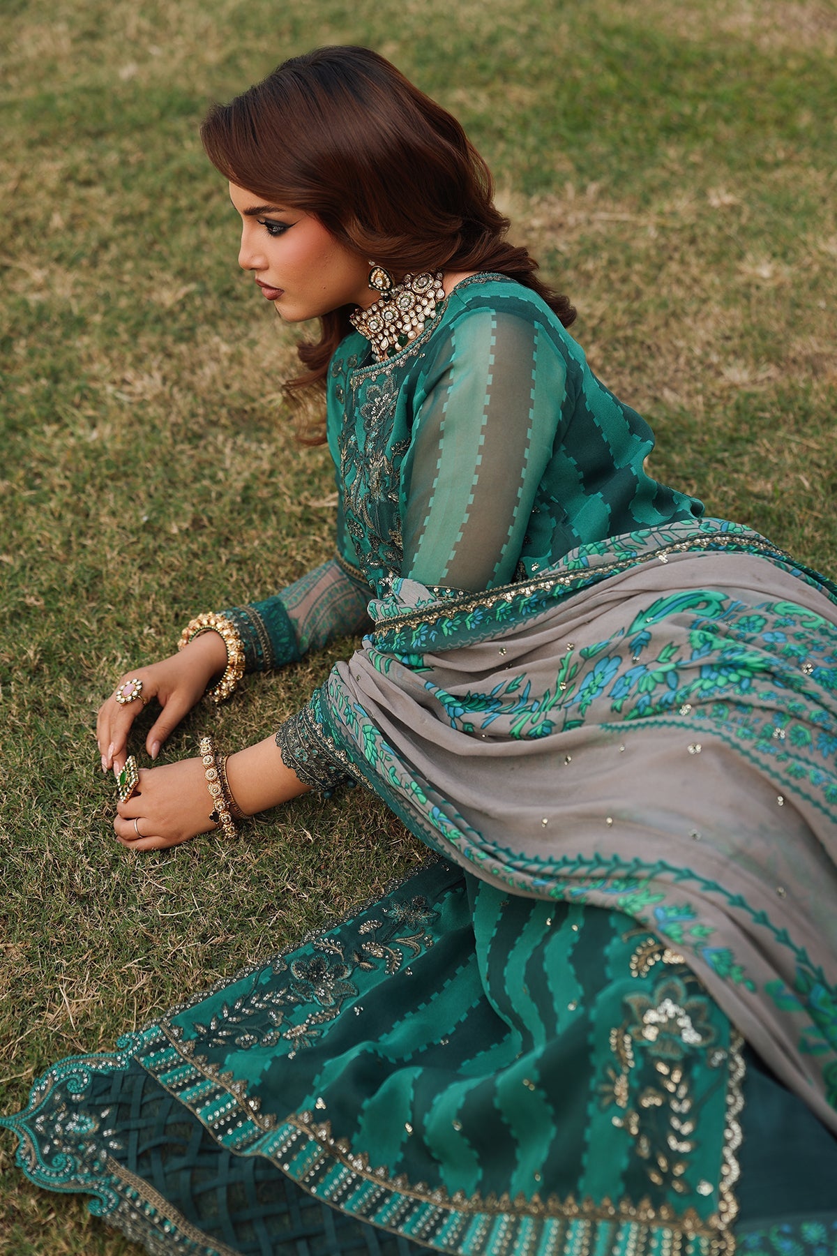 AAA Charizma Original brand stitched vasal chiffon collection 3-piece