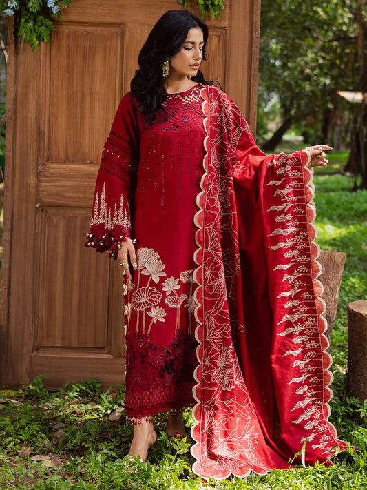 Luxury khaddar by parishay brand with warm shawl