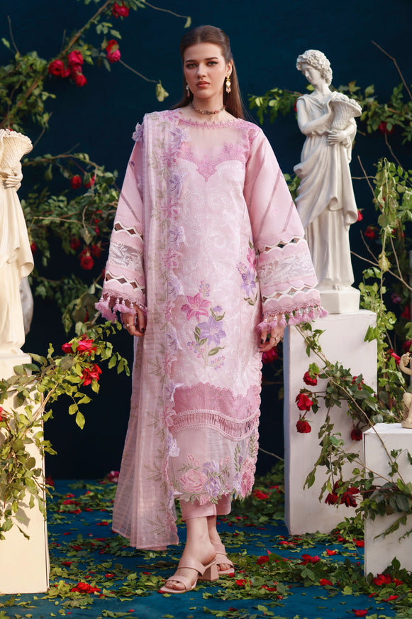 Parishay Brand stitched 3-piece Lawn embroidered luxury partywear
