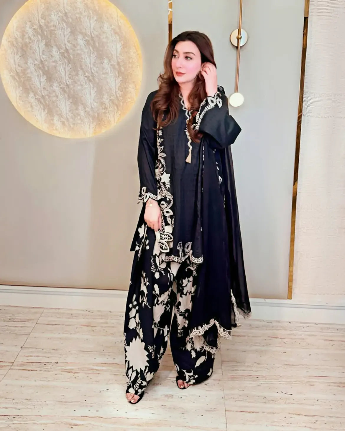 3 Piece Embroidered Lawn Suit By Maria b