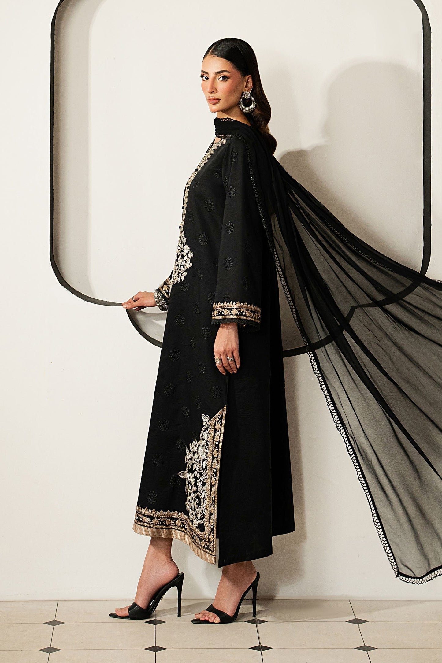 3-piece Lawn embroidered suit by Maria B