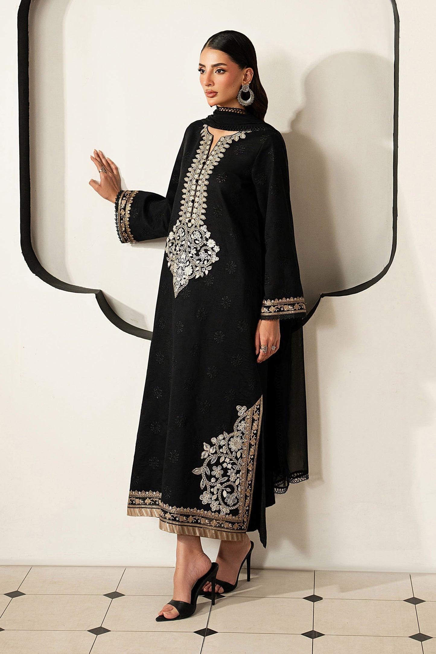 3-piece Lawn embroidered suit by Maria B