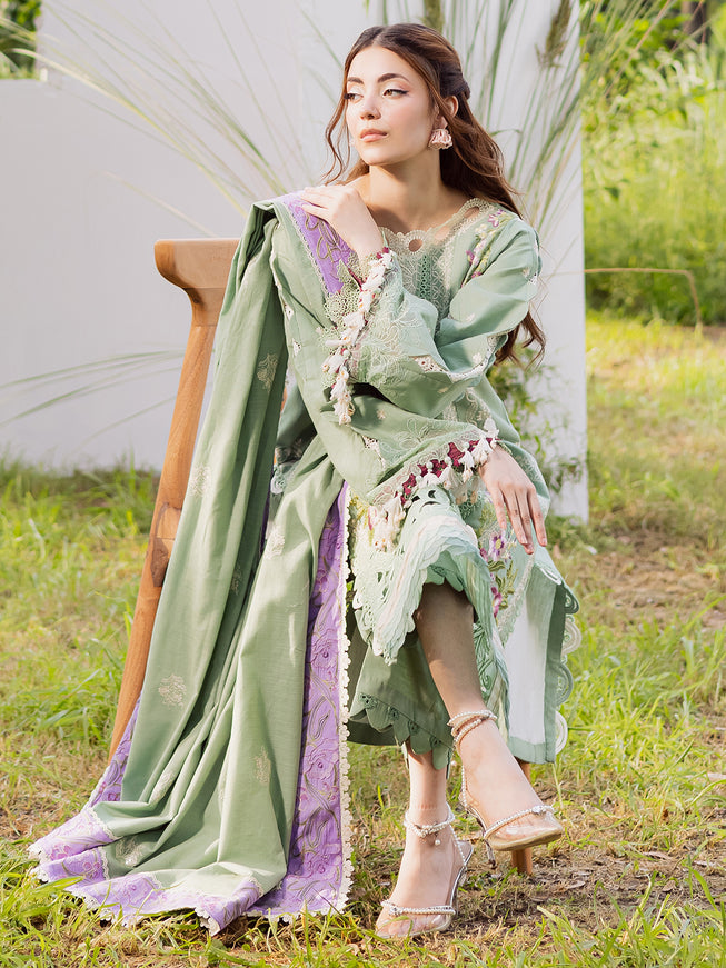 Luxury khaddar brand stitched by parishay brand with warm shawl