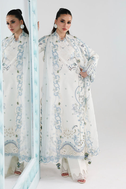 AA1 Original Qalamkar brand stitched 3-piece Luxury Lawn with Chiffon Dupatta Emberoidered embellished Dress.
