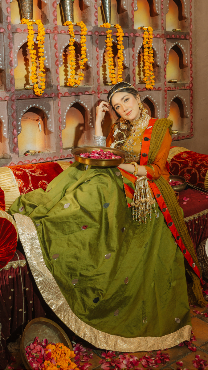 Original by Zahra ahmad branded ready to wear as it is model pic katan silk fabric