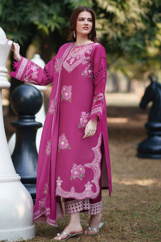 Parishay Brand stitched 3-piece Lawn embroidered summer wear Luxury partywear