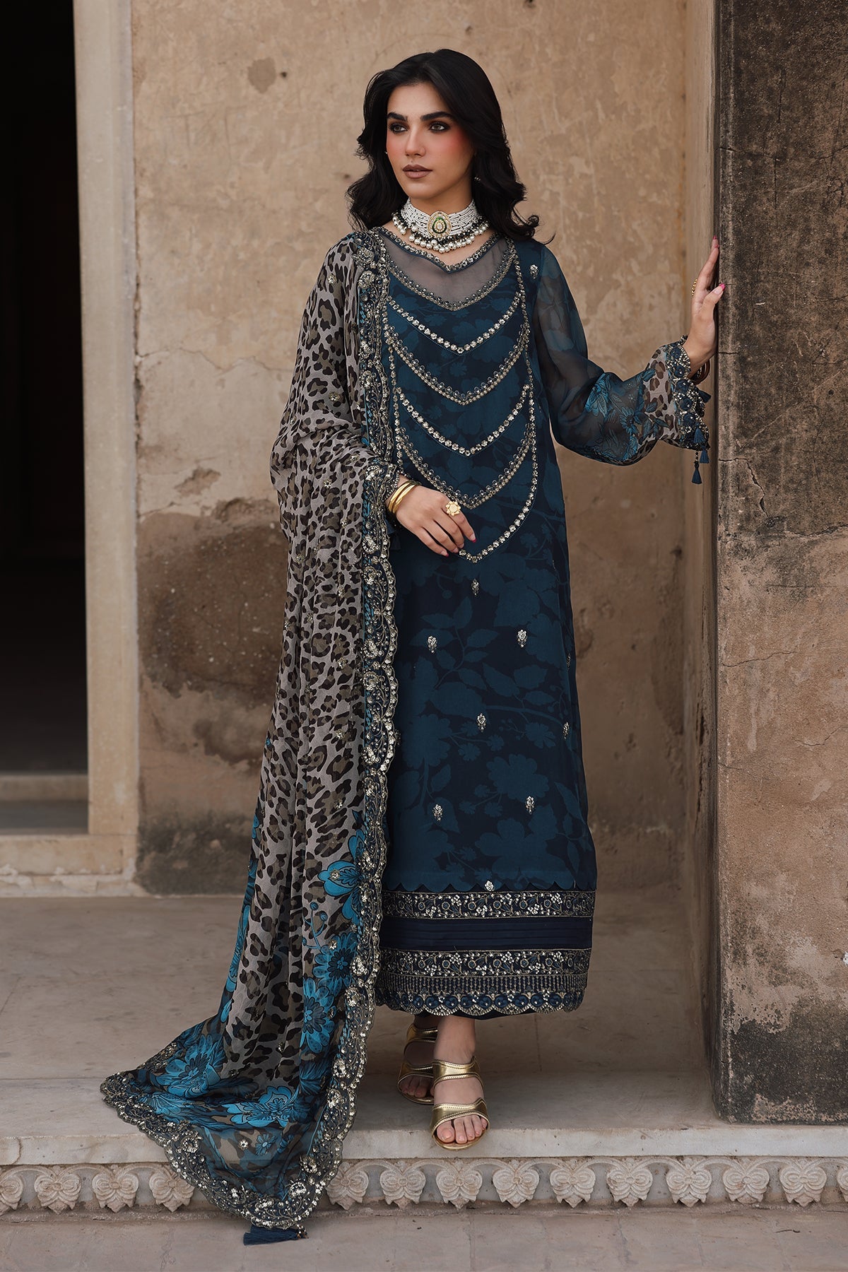 AAA Charizma Original brand stitched vasal chiffon collection