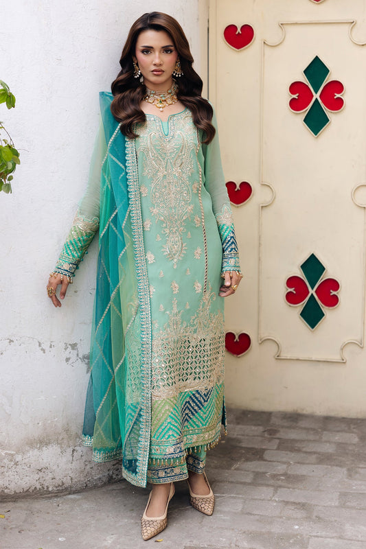 A1 Charizma brand Stitched original luxury embroidered Cline chiffon collection with organza dupata embroidered same like pic