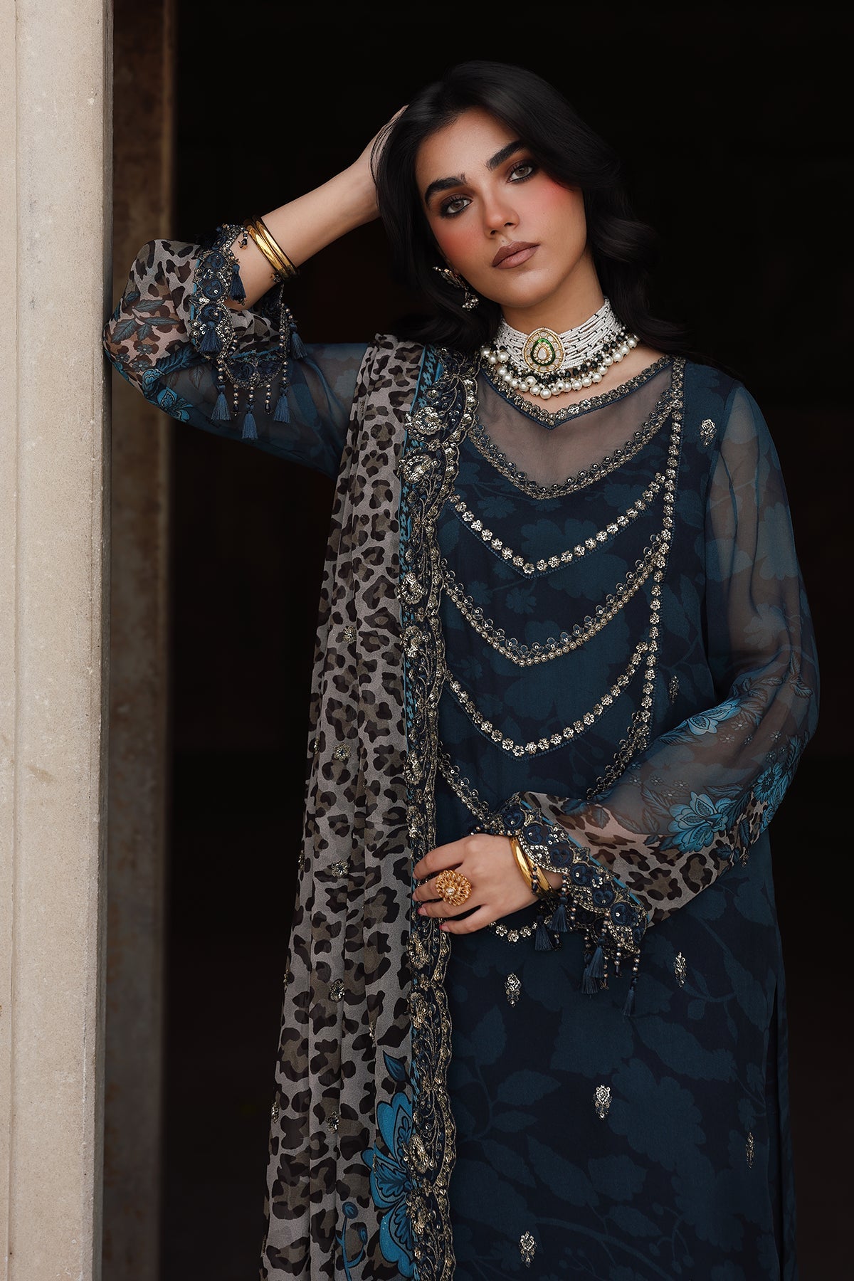 AAA Charizma Original brand stitched vasal chiffon collection