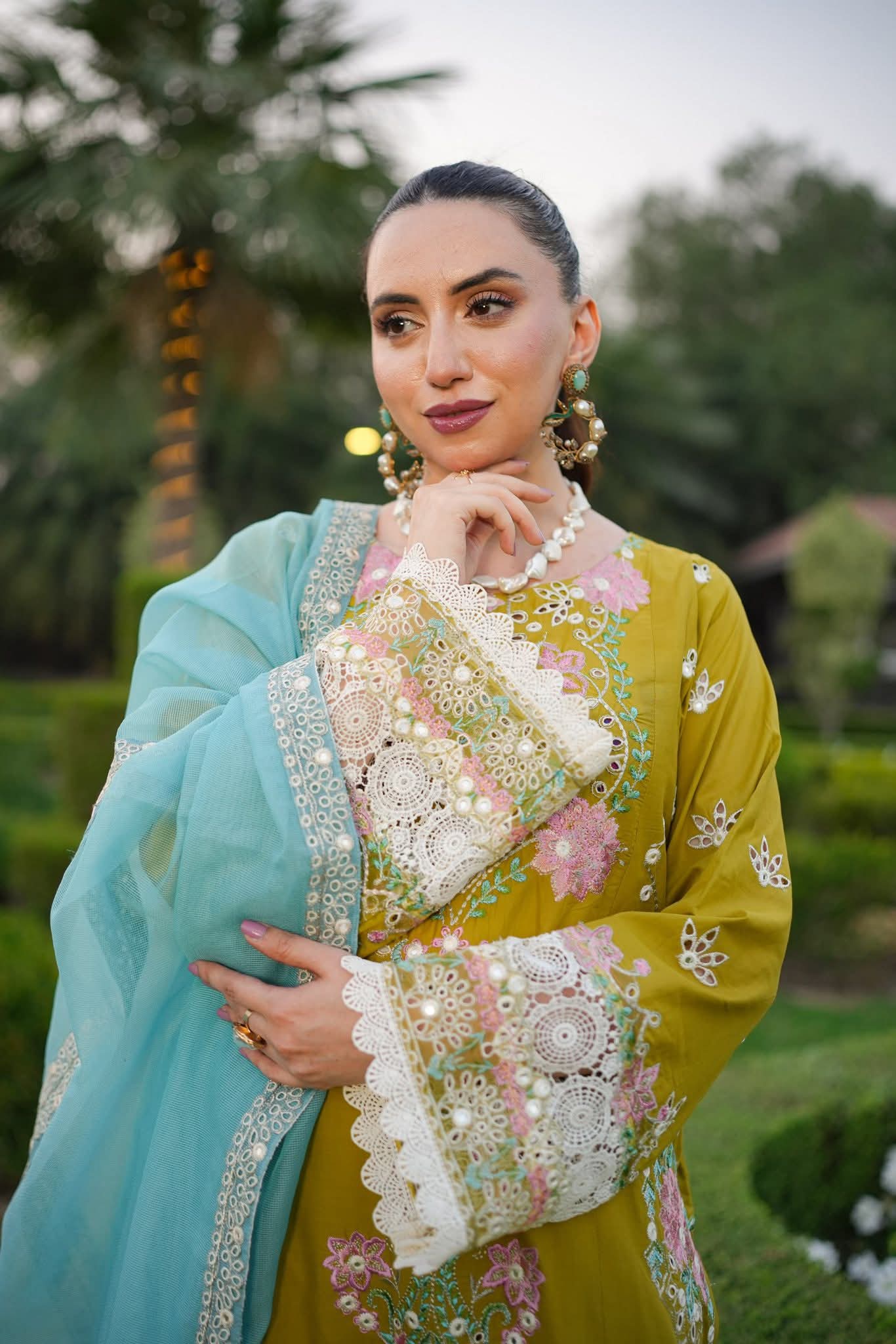 Aneela’s Premium Embroidered Lawn Suit | Original Design with Cotton Net Dupatta