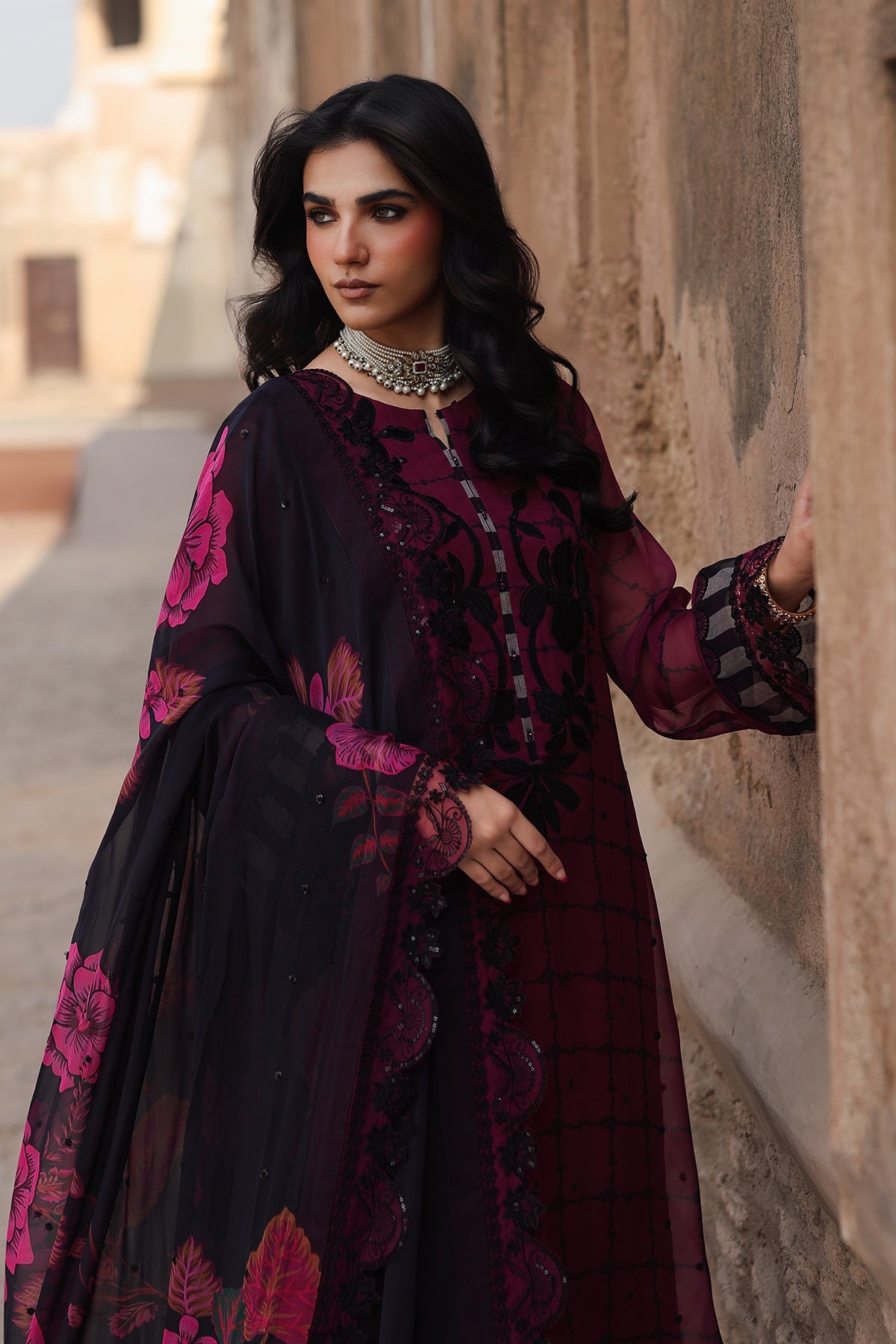 AAA Charizma Original vasal chiffon collection 3-piece suit Brand stitched