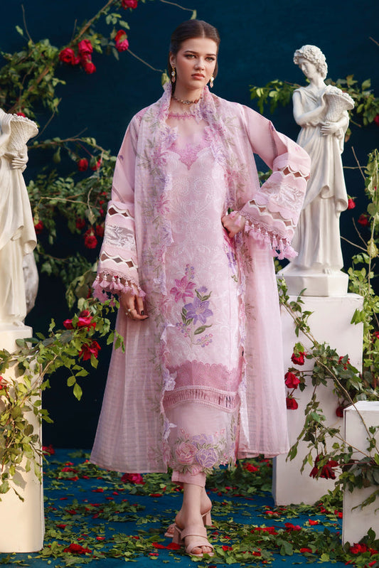 Parishay Brand stitched 3-piece Lawn embroidered luxury partywear