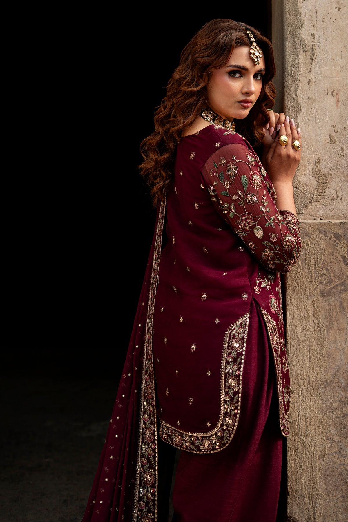 AAA Charizma original Eid Collection chiffon farshi shalwar collection
