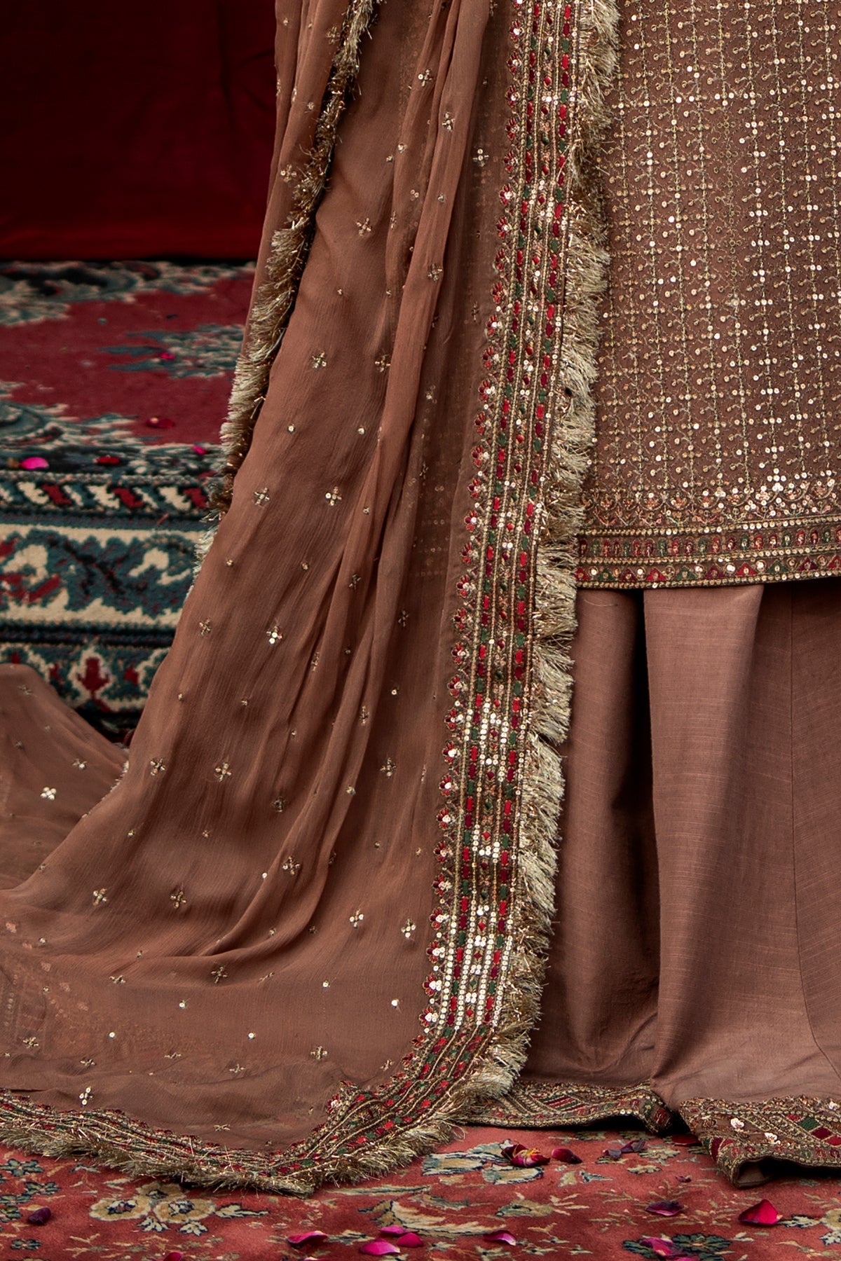 AAA Charizma original Eid Collection Chiffon fabric ghara raw silk material