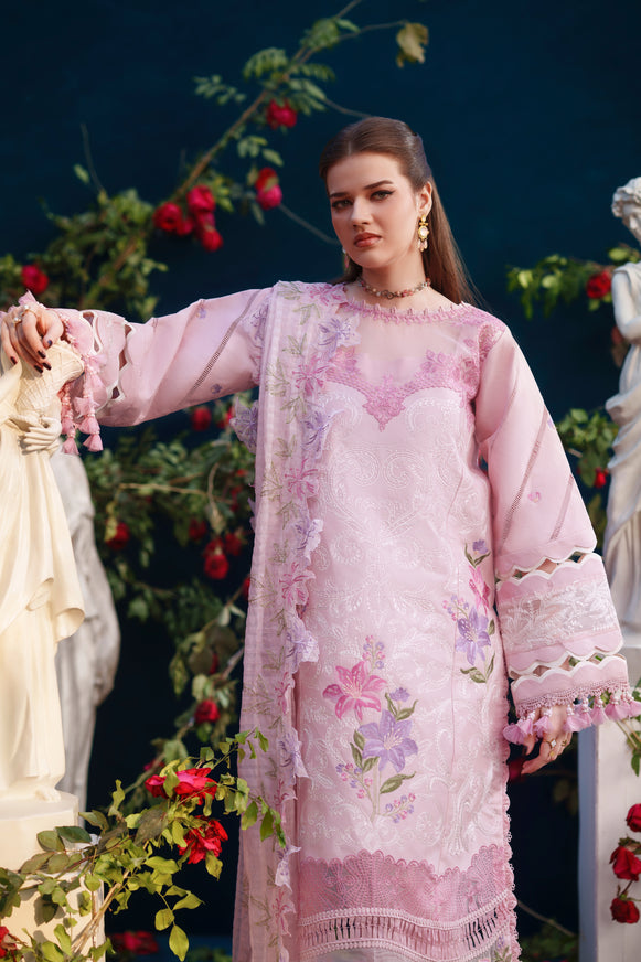 Parishay Brand stitched 3-piece Lawn embroidered luxury partywear