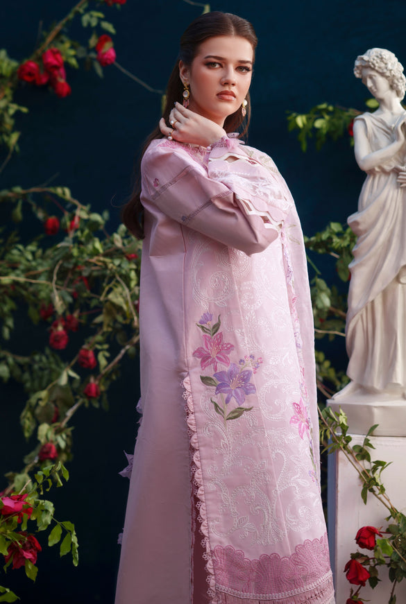 Parishay Brand stitched 3-piece Lawn embroidered luxury partywear