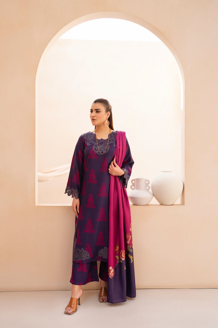 Dhanak fabric with warm woolen shawl Luxury collection