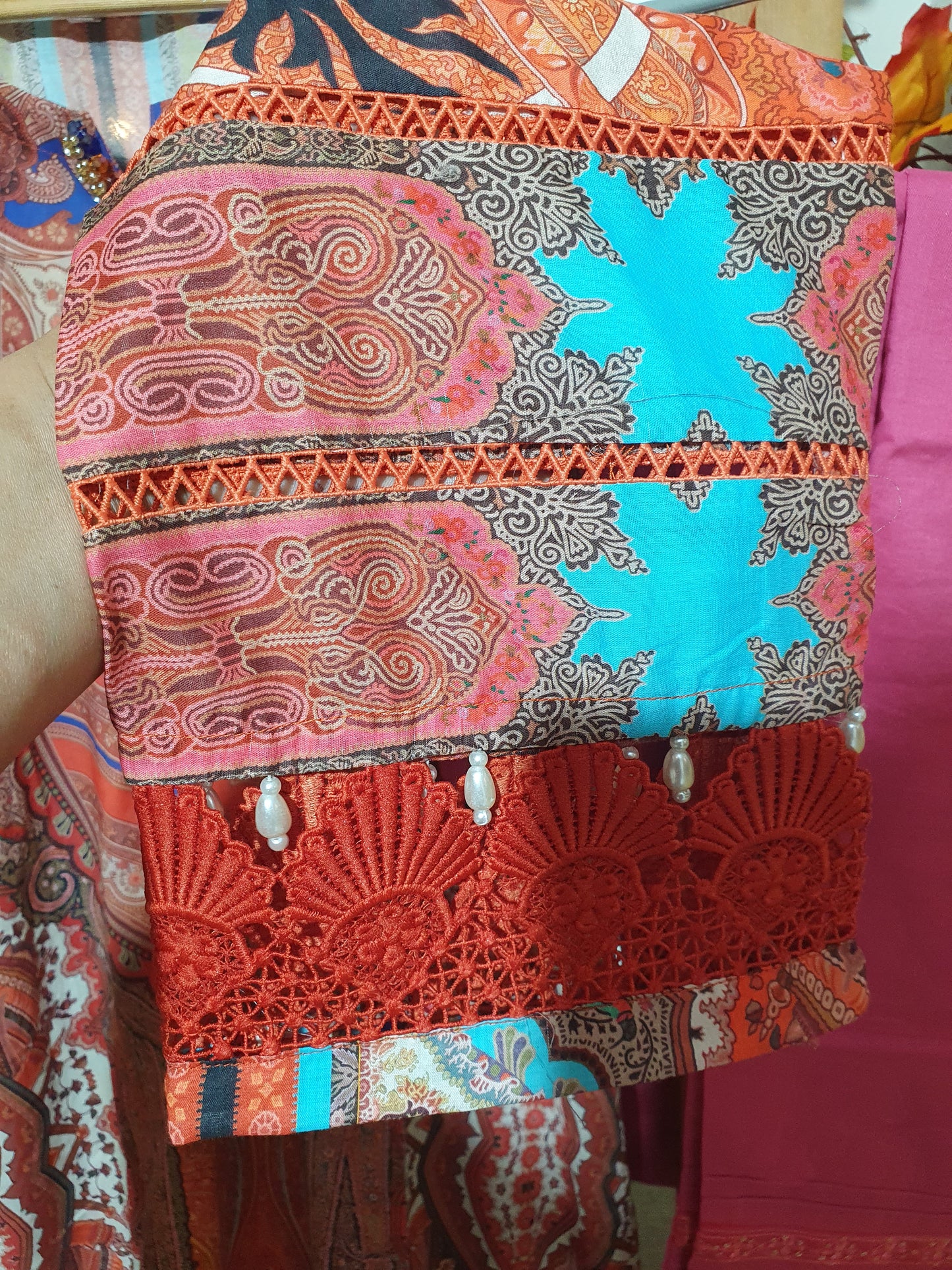 AAA Original sana safinaz summer fabric 2piece 23" xl 26" hip length 43"
