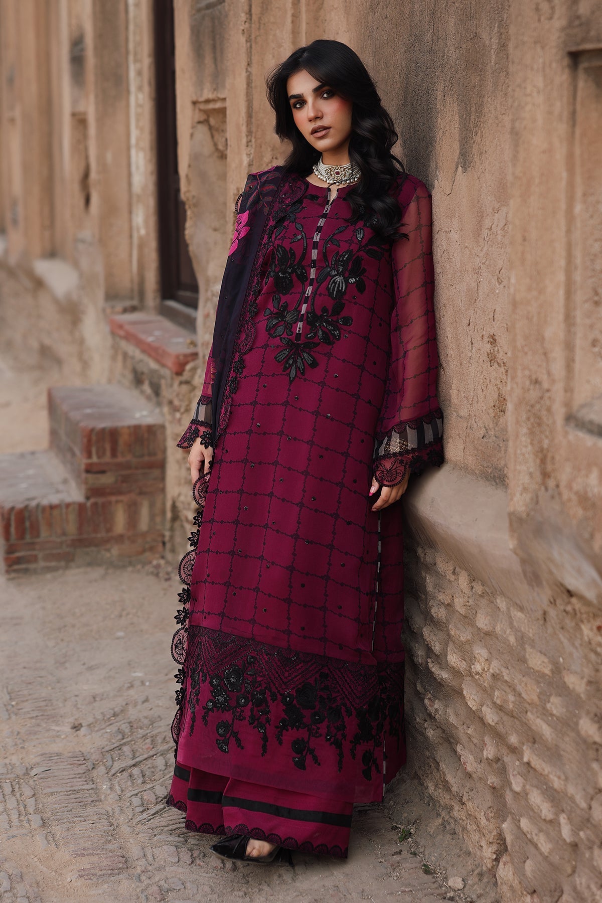 AAA Charizma Original vasal chiffon collection 3-piece suit Brand stitched